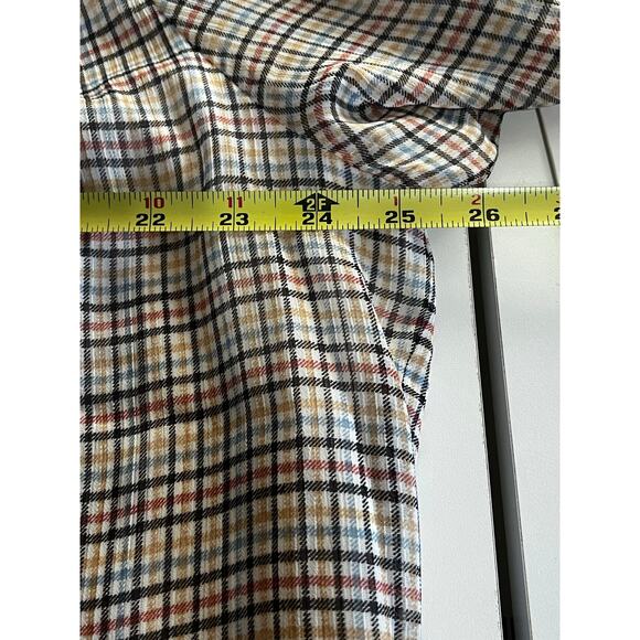 Loft Ivory Plaid Tie-Waist Dress – Petite XL - Picture 6 of 7